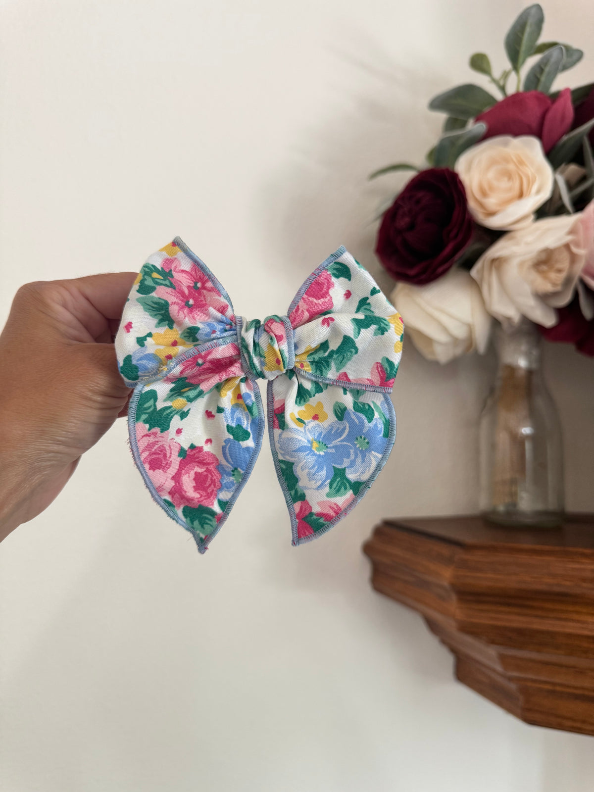 Vintage Floral Fable Bow