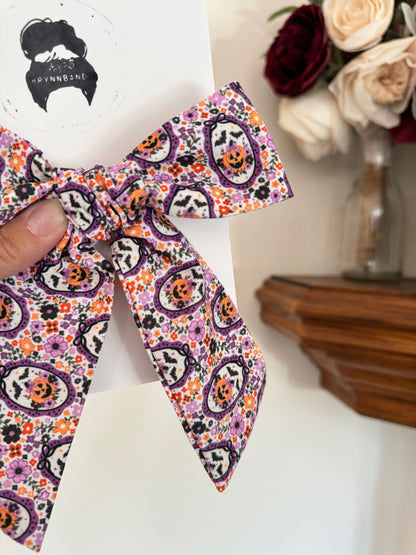 Purple Pumpkins Floppy Bow