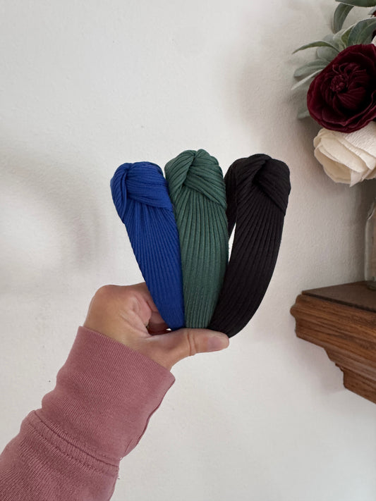 Solid Headbands Set | Soft Stretch Non-Slip Hair Accessories for Moms
