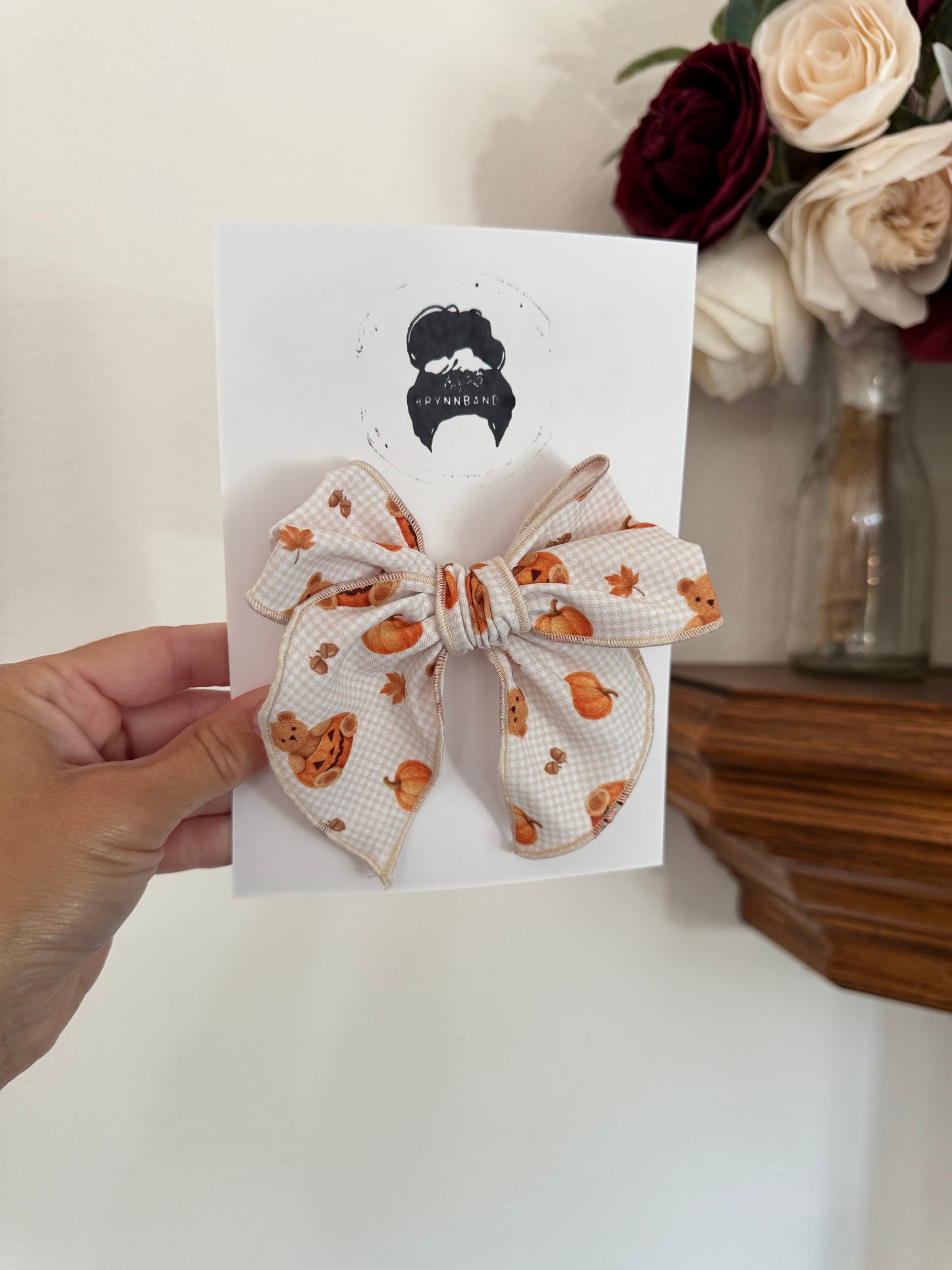 Halloween Teddy Bear Fable Bow