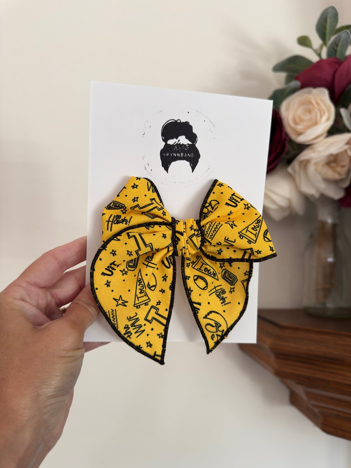 Yellow Black Fable Bow