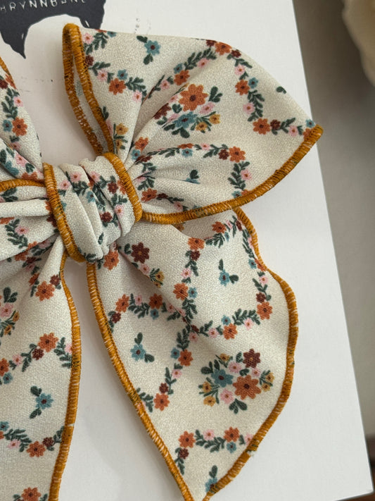 Fall Floral Fable Bow