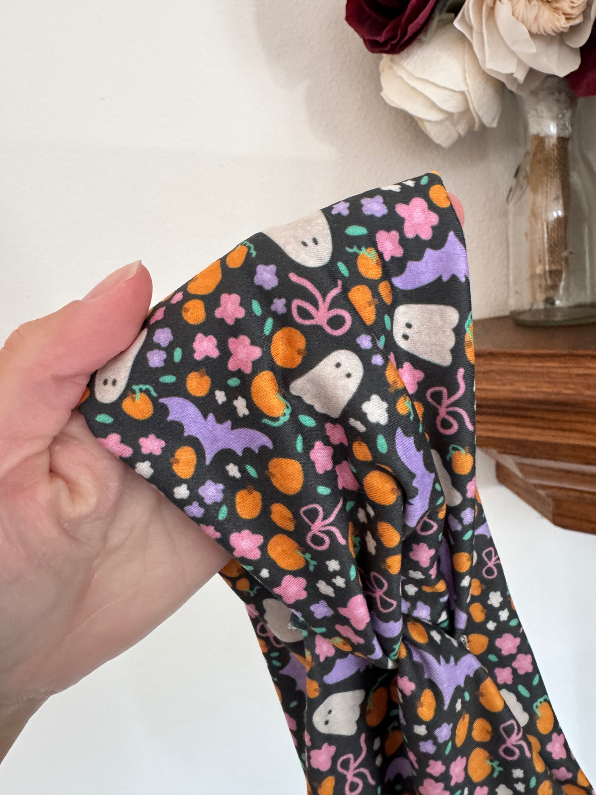 Bats & Bows Wide Turban