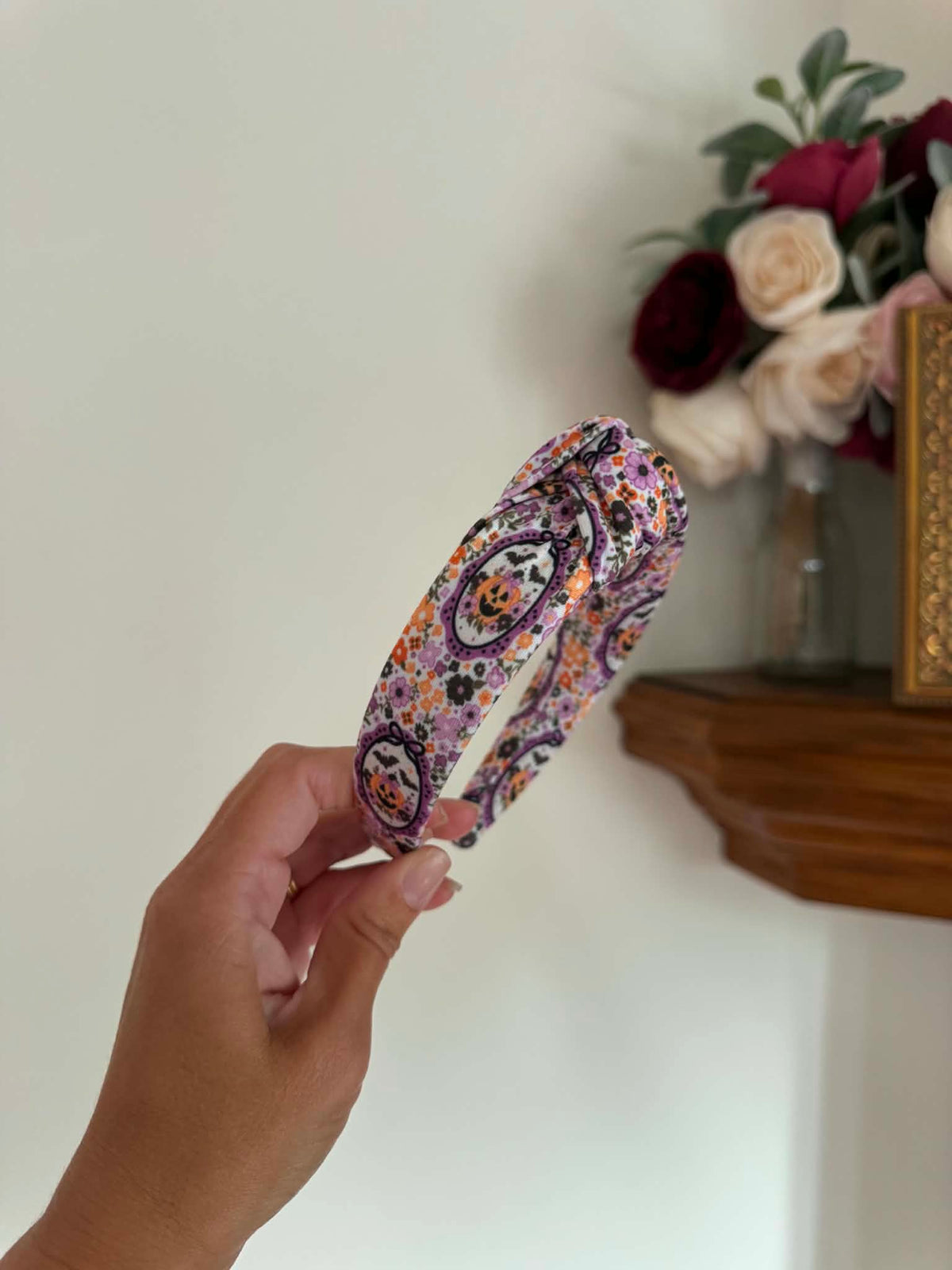 Purple Pumpkins Headband, Halloween