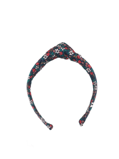 Poinsettias Top Knot Headband, Brynnbands, Hard Headband, Knotted Headband,