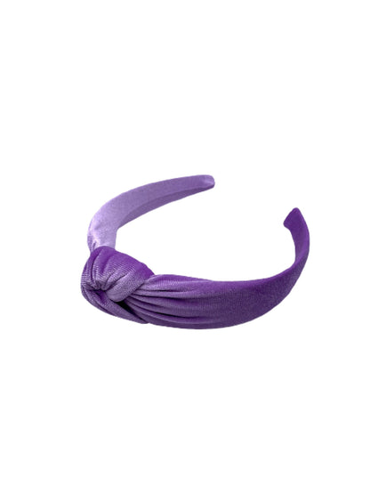 Lilac Velvet Top Knot Headband, Brynnbands,