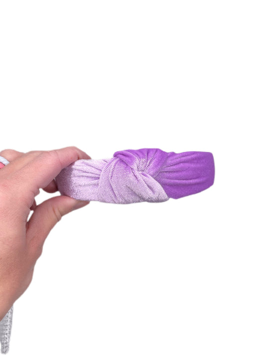 Lilac Velvet Top Knot Headband, Brynnbands,
