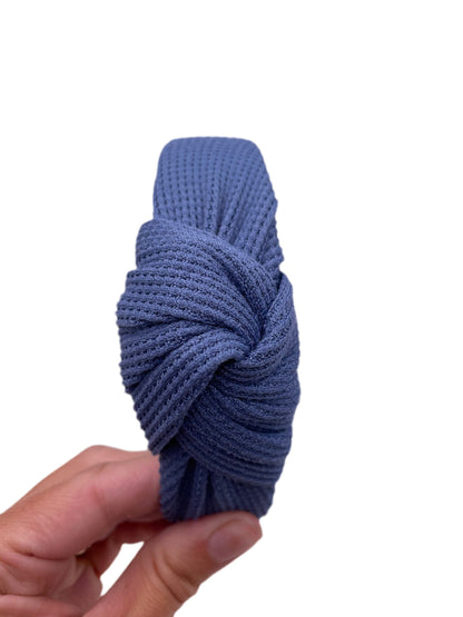 Blue Thermal Top Knot