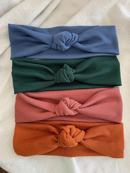 Handmade Thermal Waffle Knit Scrunchie, Brynnbands