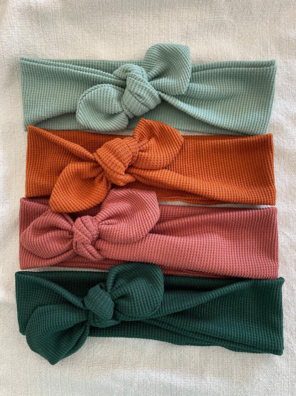 Handmade Thermal Waffle Knit Scrunchie, Brynnbands