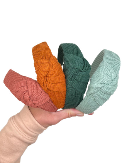 Handmade Thermal Waffle Knit Scrunchie, Brynnbands