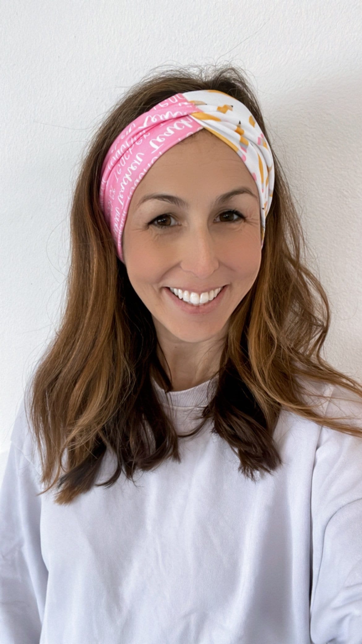Teacher Appreciation Turban Headband: Soft Stretchy Fabric