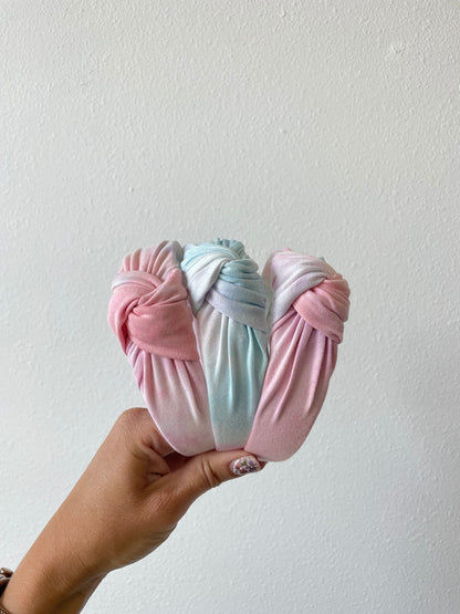Tie Dye Headband, Bubblegum