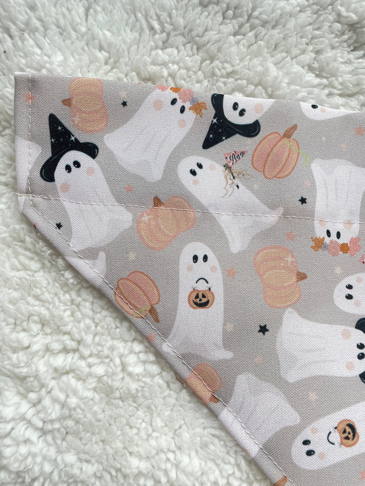 Ghosts Dog Bandana, Over the Collar Holiday Dog Bandanas, Fall Bandanas,  Brynnbands, Dog Bandannas