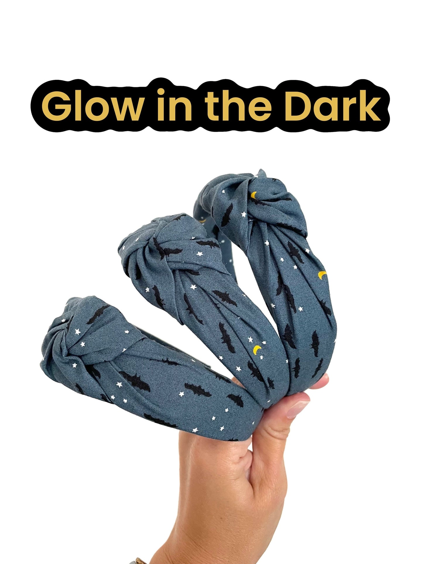 Glow in the Dark Bat Top Knot