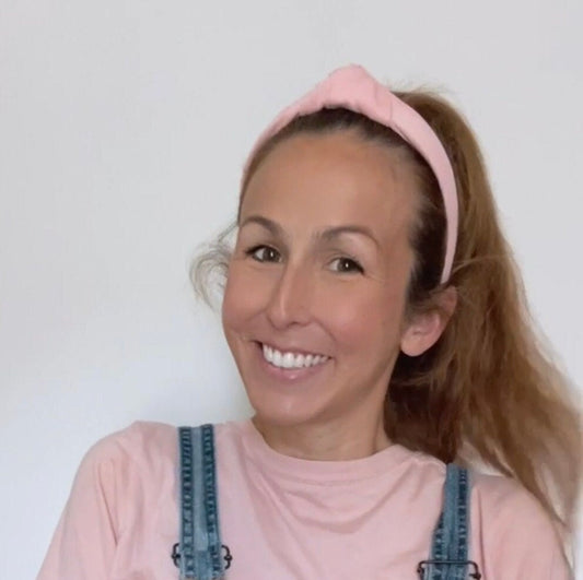 Ms Rachel Pink Knotted Headband, Brynnbands, Fall Hair