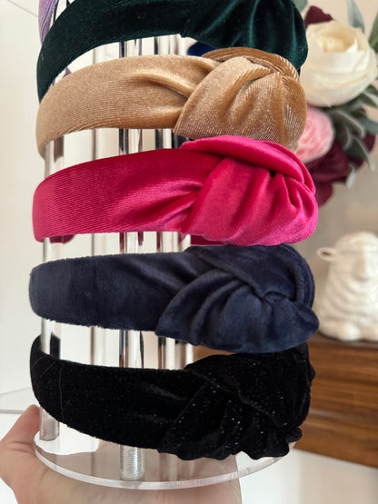 Knotted Velvet Headband: Comfortable Hair Accessory