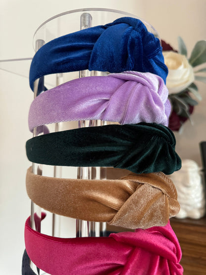 Knotted Velvet Headband: Comfortable Hair Accessory