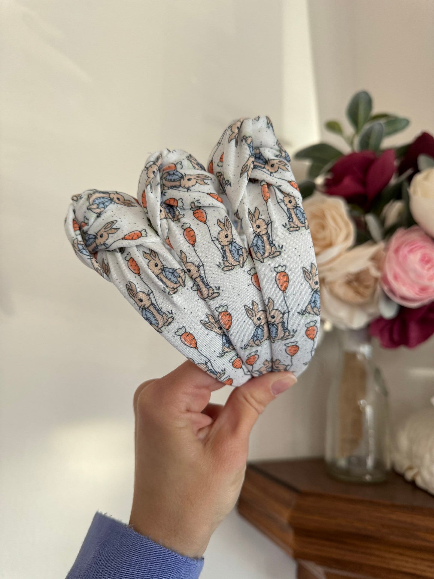 Peter Rabbit  Headband, Hard Headband, Easter Headband, Bunny Headband, Brynnbands