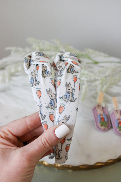 Peter Rabbit  Headband, Hard Headband, Easter Headband, Bunny Headband, Brynnbands