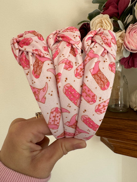 Let's Go Girls Headband, Boots Headband, Nashville Headband, Hard Headband, Brynnbands