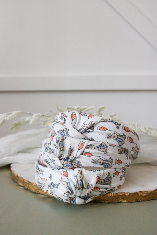 Peter Rabbit  Headband, Hard Headband, Easter Headband, Bunny Headband, Brynnbands