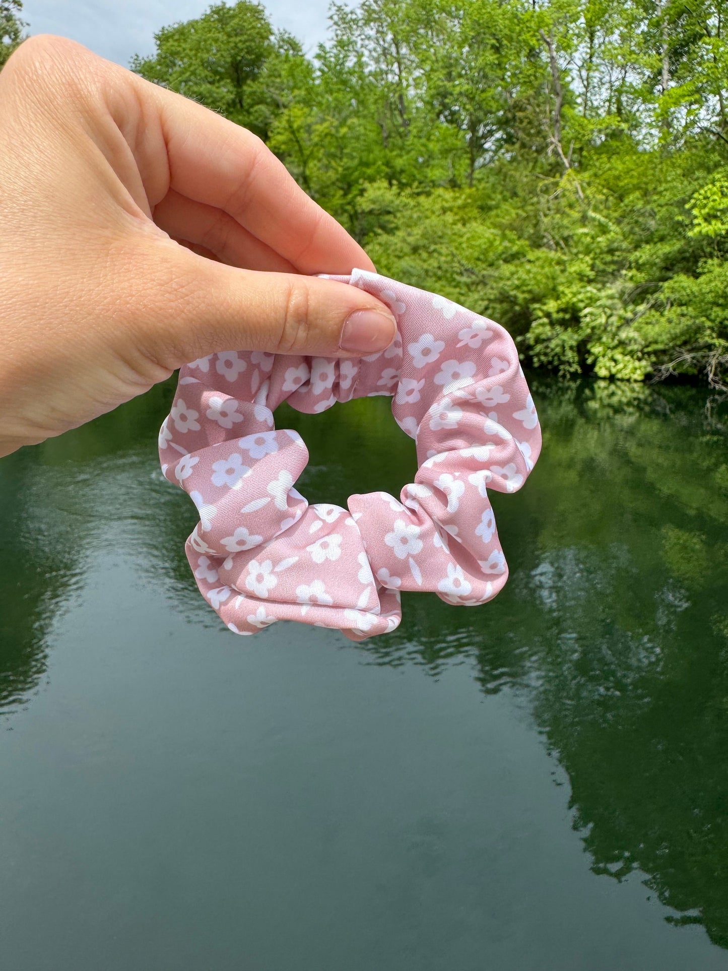 Rose Floral SWIM Pool Scrunchie