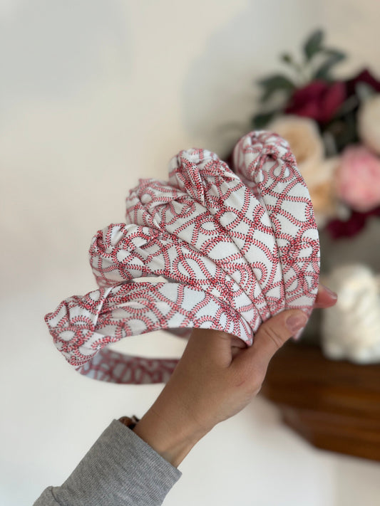 Baseball Seams Top Knot, Baseball Headband, Spring Headband, Brynnbands, Hard Headband, Knotted Headband, Baseball Mama, Headband