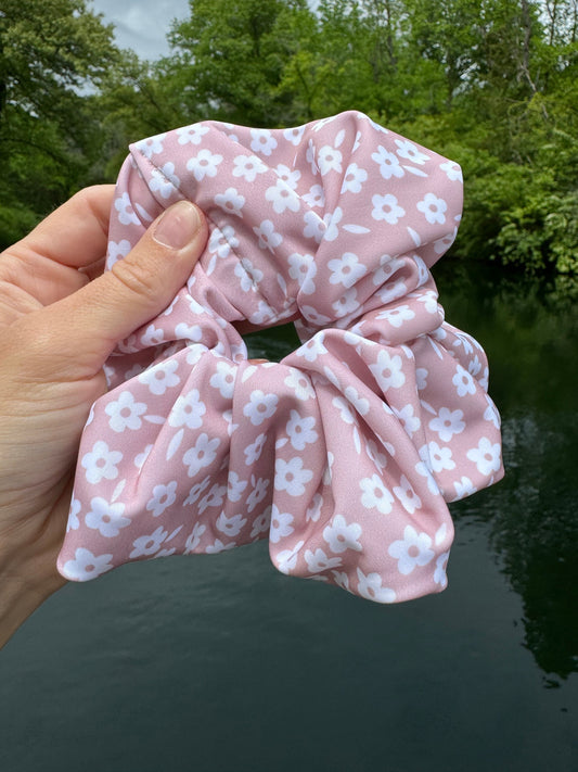 Rose Floral SWIM Pool Scrunchie