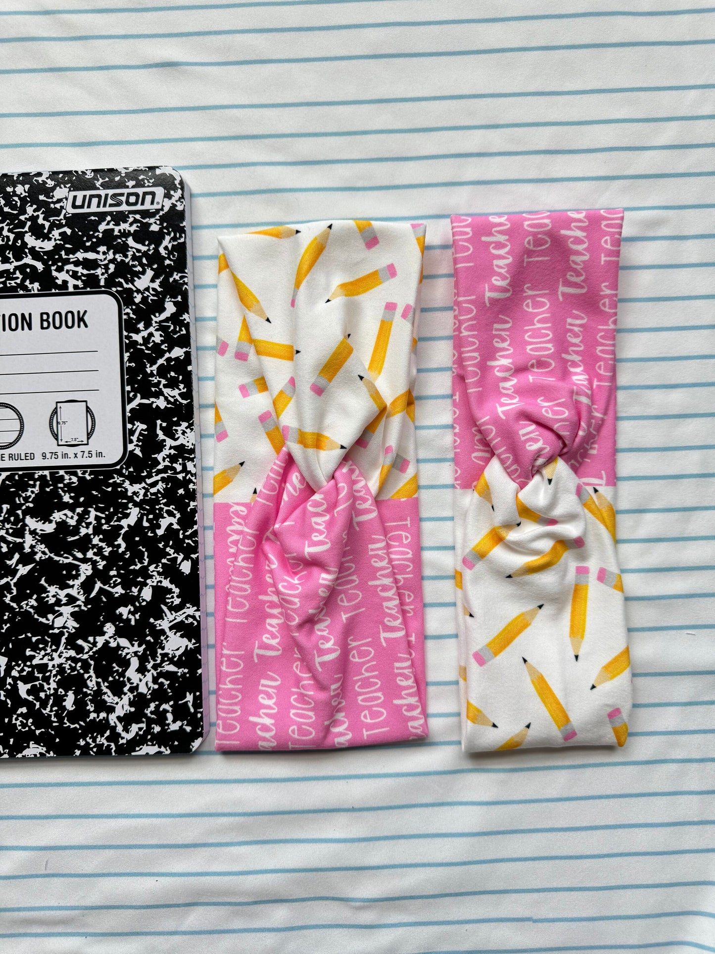 Teacher Appreciation Turban Headband: Soft Stretchy Fabric