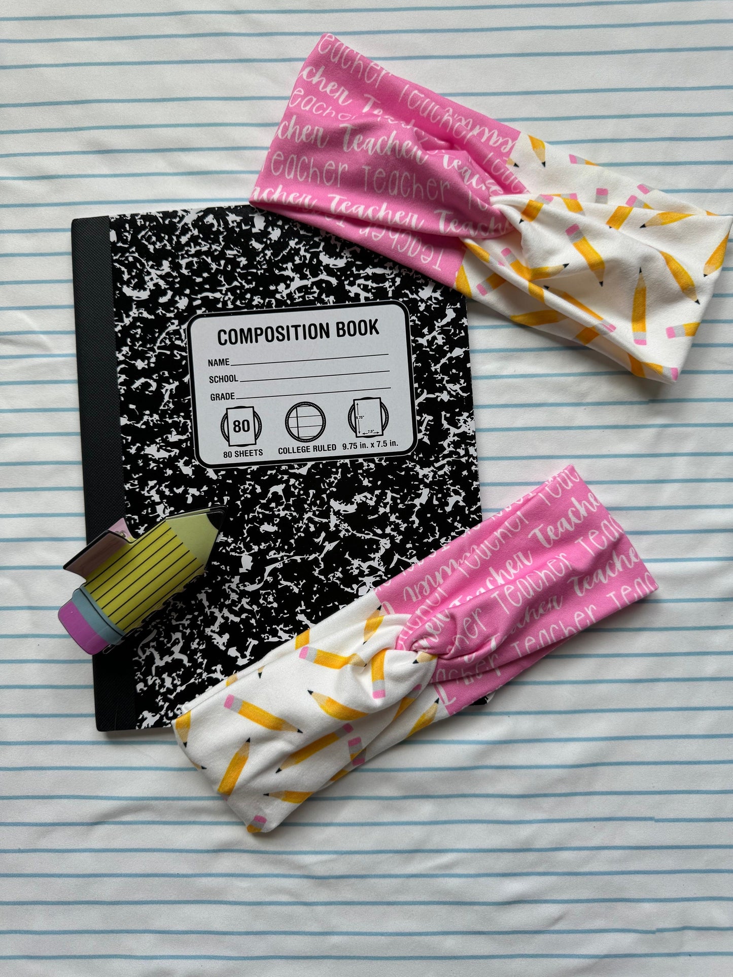 Teacher Appreciation Turban Headband: Soft Stretchy Fabric