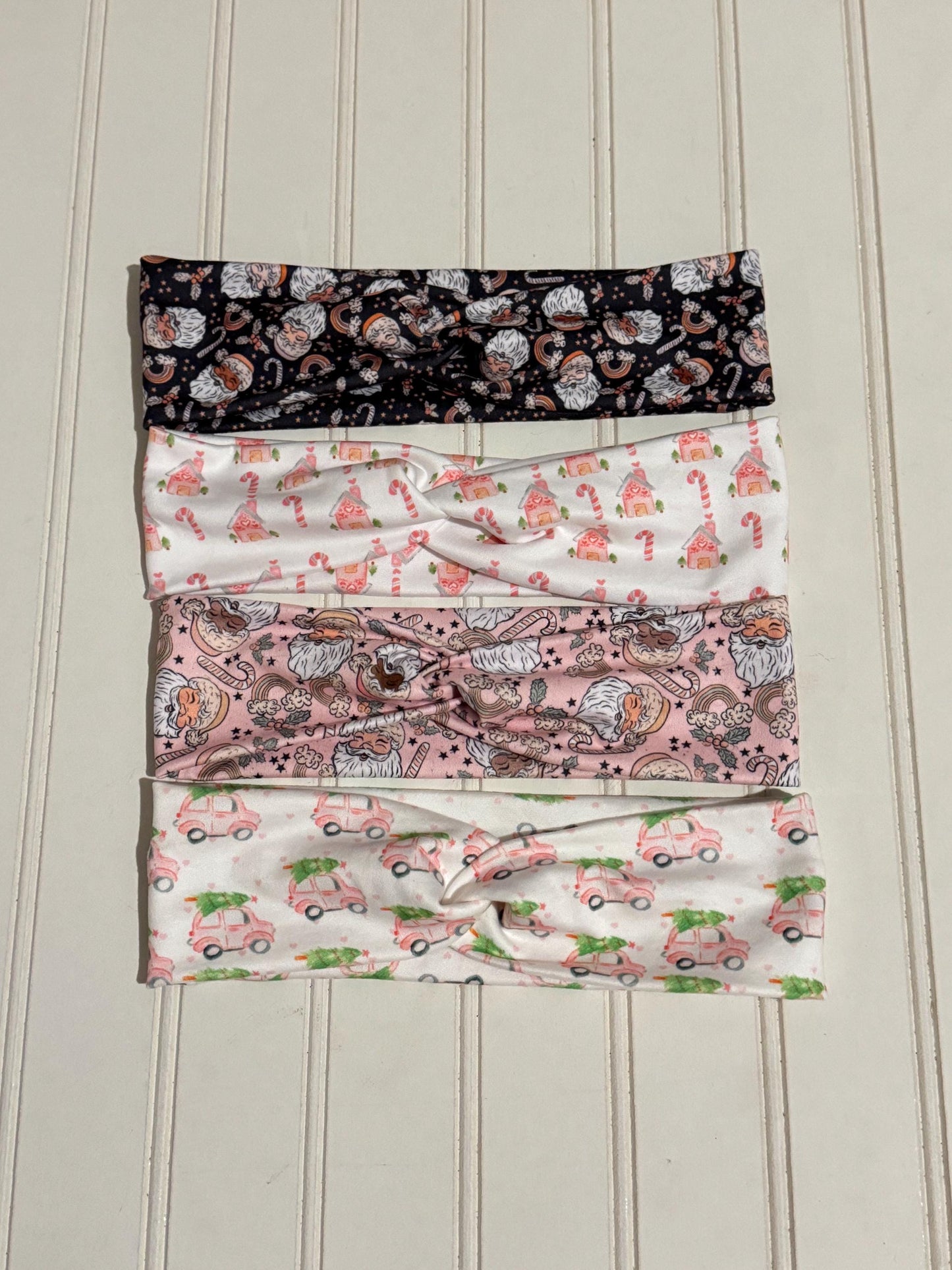 Holiday Print Thin Turban Headband