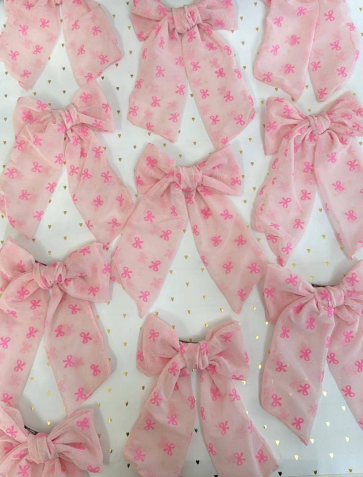 Pink Mesh Bows, Bow Hair Clip, Barrette Hair Clip, Soft Hair Clip, Valentine's Clip, Barrette, Brynnbands