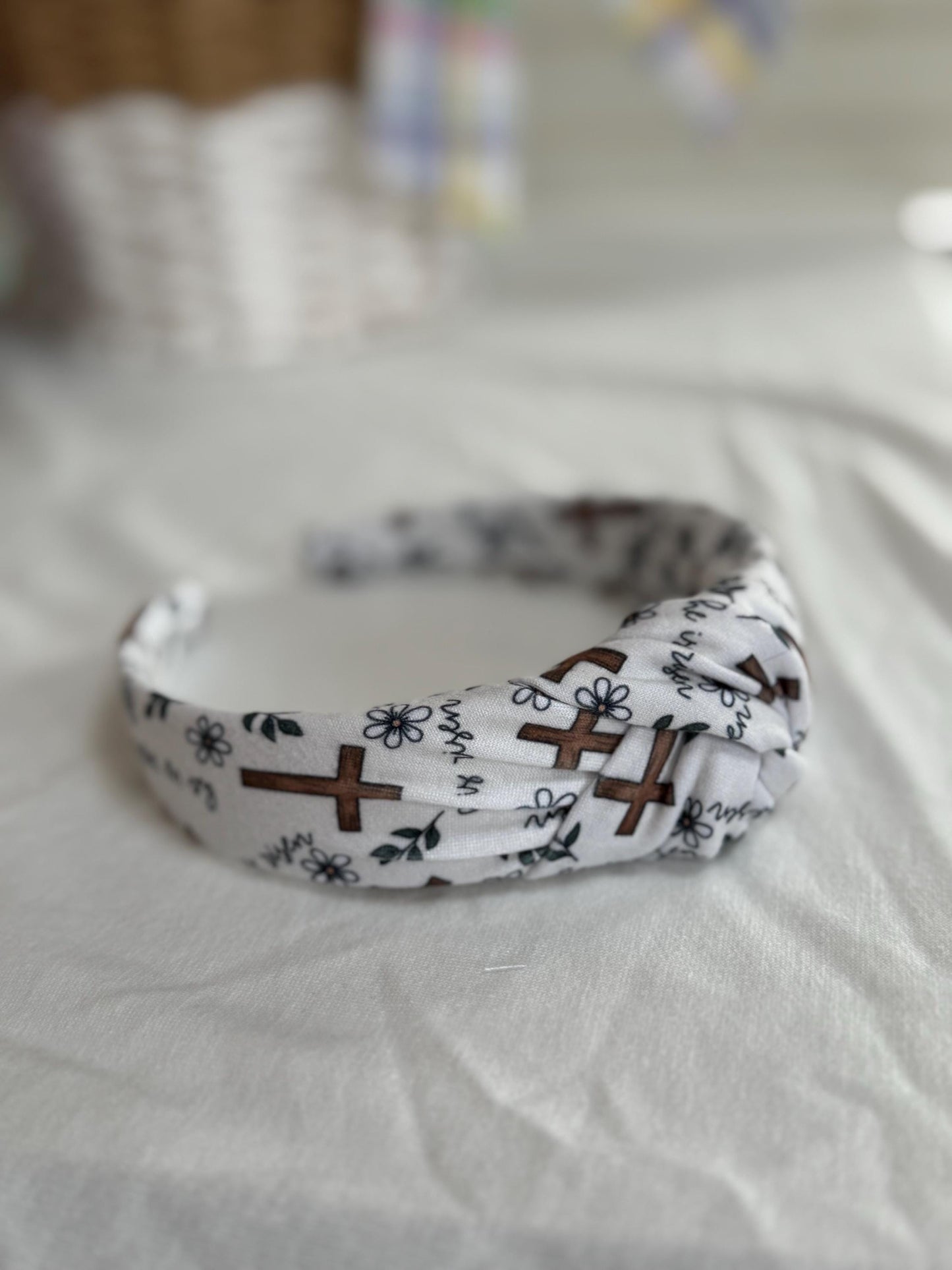 Easter Crosses Headband, Hard Headband, Easter Headband, Easter Basket Gifts, Hard Headband, Brynnbands