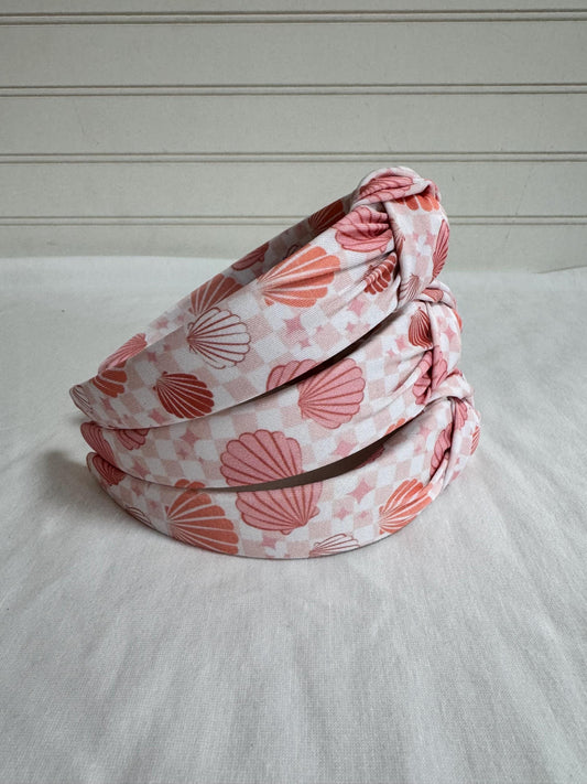 Seashells Knot Headband: Flexible Fit,