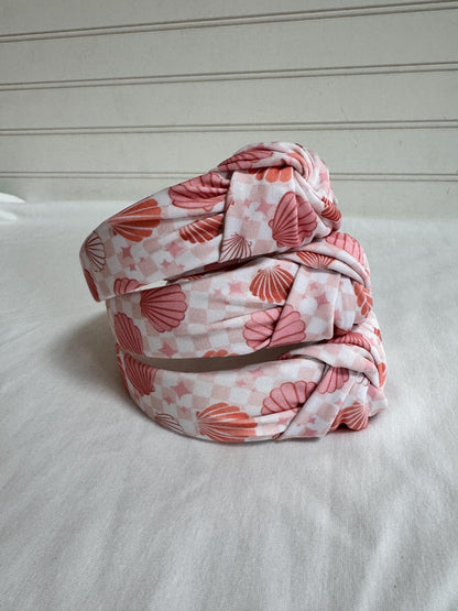 Seashells Knot Headband: Flexible Fit,