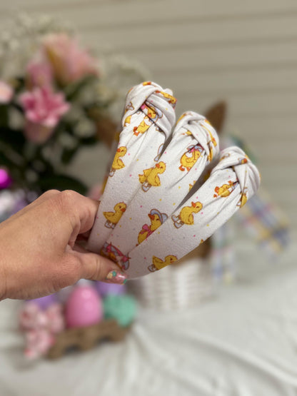 Ducks Headband, Hard Headband, Easter Headband, Easter Basket Gifts, Hard Headband, Brynnbands