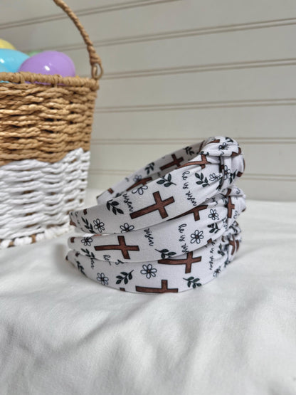 Easter Crosses Headband, Hard Headband, Easter Headband, Easter Basket Gifts, Hard Headband, Brynnbands