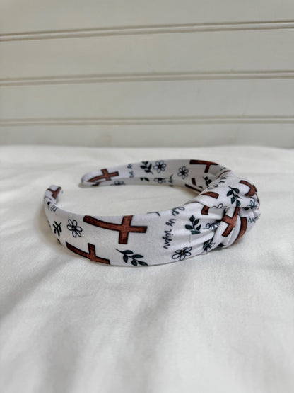 Easter Crosses Headband, Hard Headband, Easter Headband, Easter Basket Gifts, Hard Headband, Brynnbands