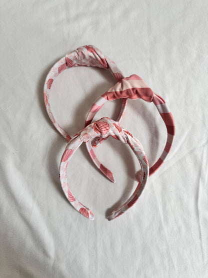 Seashells Knot Headband: Flexible Fit,