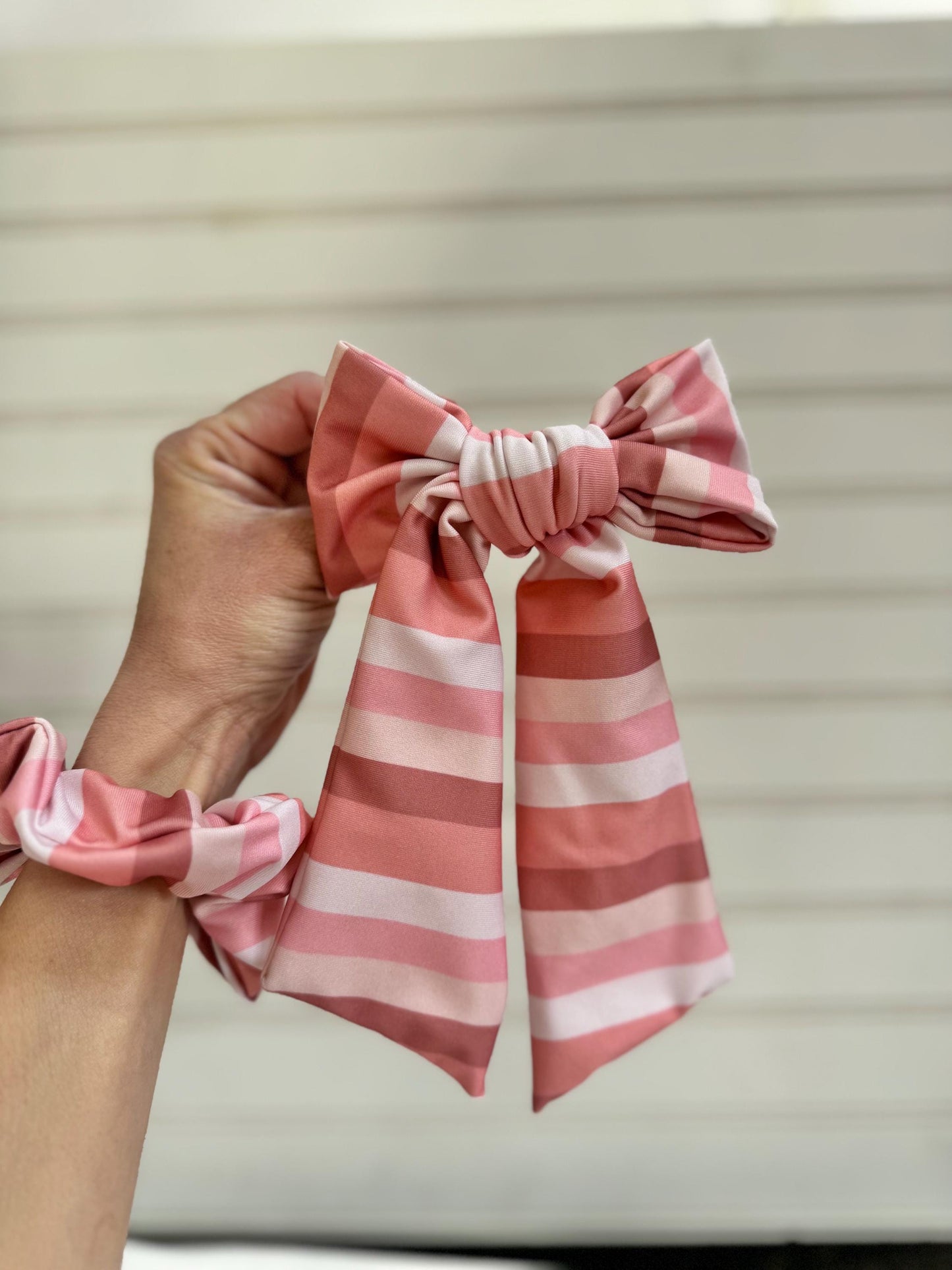 FMK Co Swim Bows, Neutral Stripes, Bow Hair Clip, Barrette Hair Clip, Soft Hair Clip, Swim Bow, Easter Basket, Barrette, Brynnbands