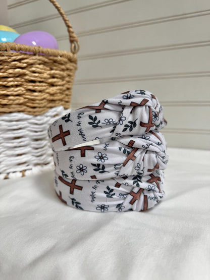 Easter Crosses Headband, Hard Headband, Easter Headband, Easter Basket Gifts, Hard Headband, Brynnbands