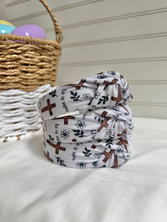 Easter Crosses Headband, Hard Headband, Easter Headband, Easter Basket Gifts, Hard Headband, Brynnbands