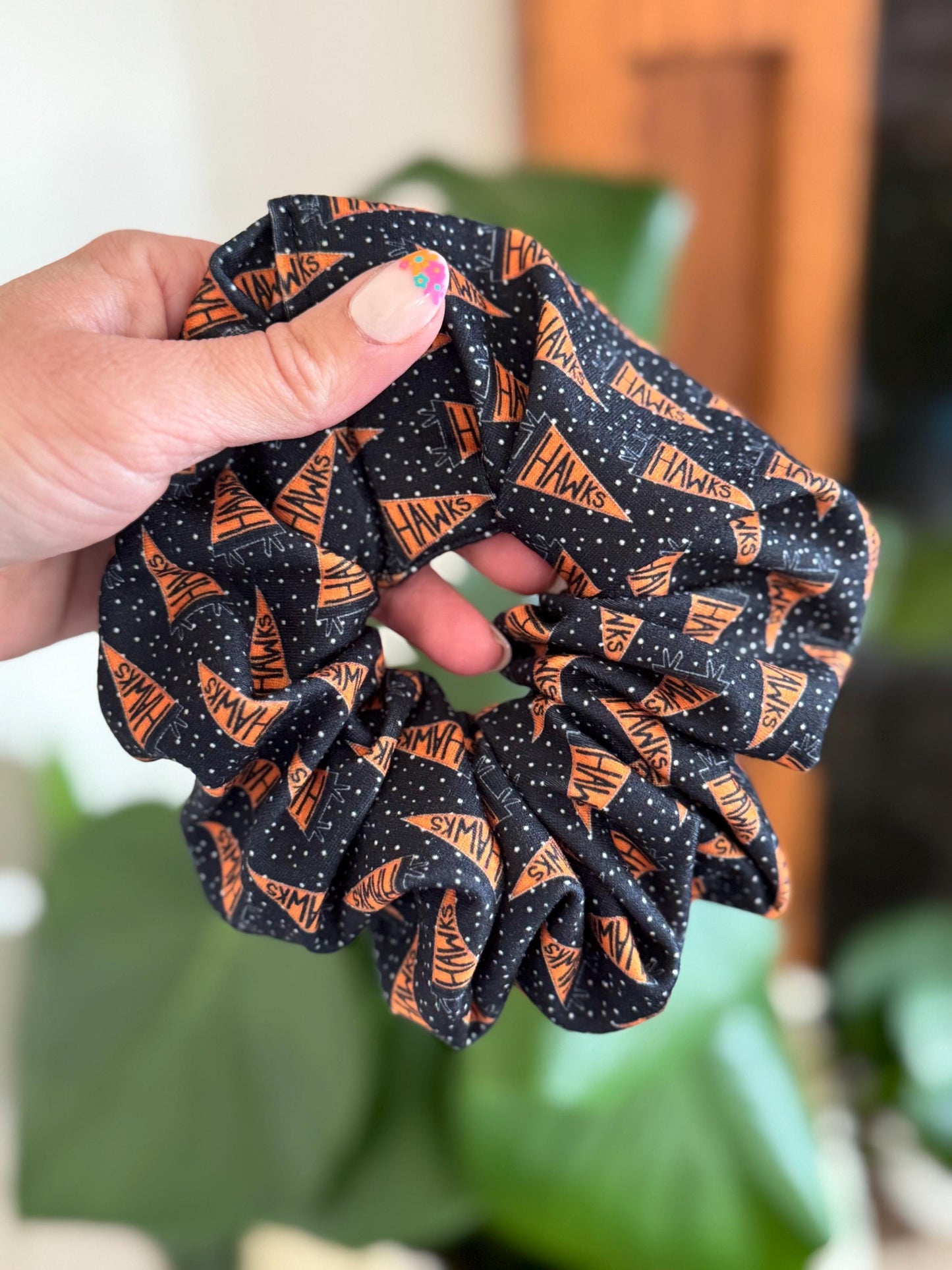 Hawks Scrunchie, School spirit Scrunchie, Brynnbands,