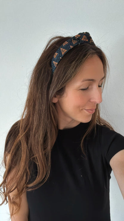 Hawks Top Knot Headband: School Spirit Knotted Hair Accessory