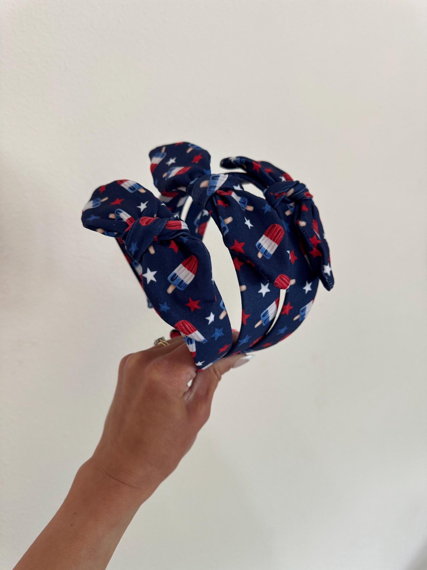 Bomb Pop Headband, Patriotic Stars and Stripes, 4th of July Hair Accessory
