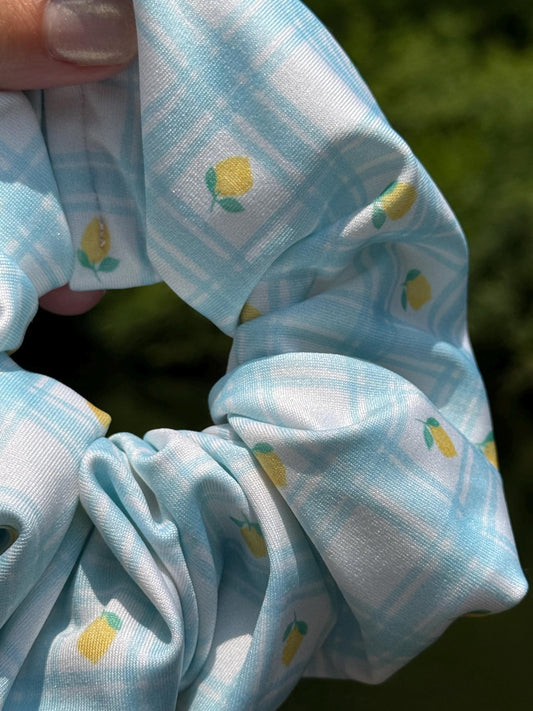 Lemon Swim Scrunchie, Pool Scrunchie