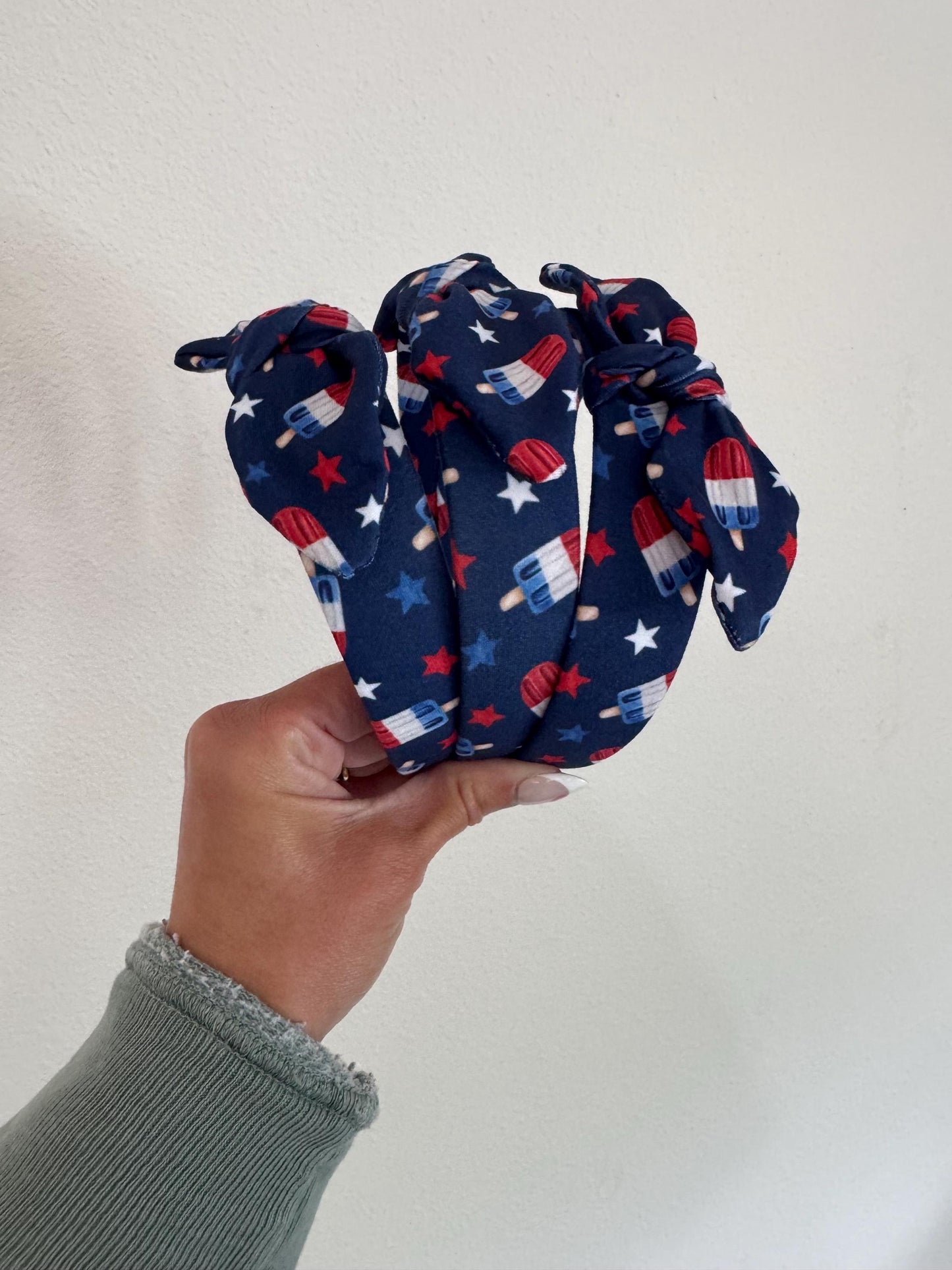 Bomb Pop Headband, Patriotic Stars and Stripes, 4th of July Hair Accessory