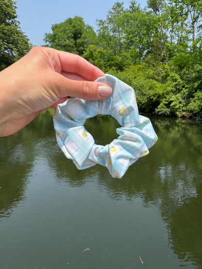 Lemon Swim Scrunchie, Pool Scrunchie