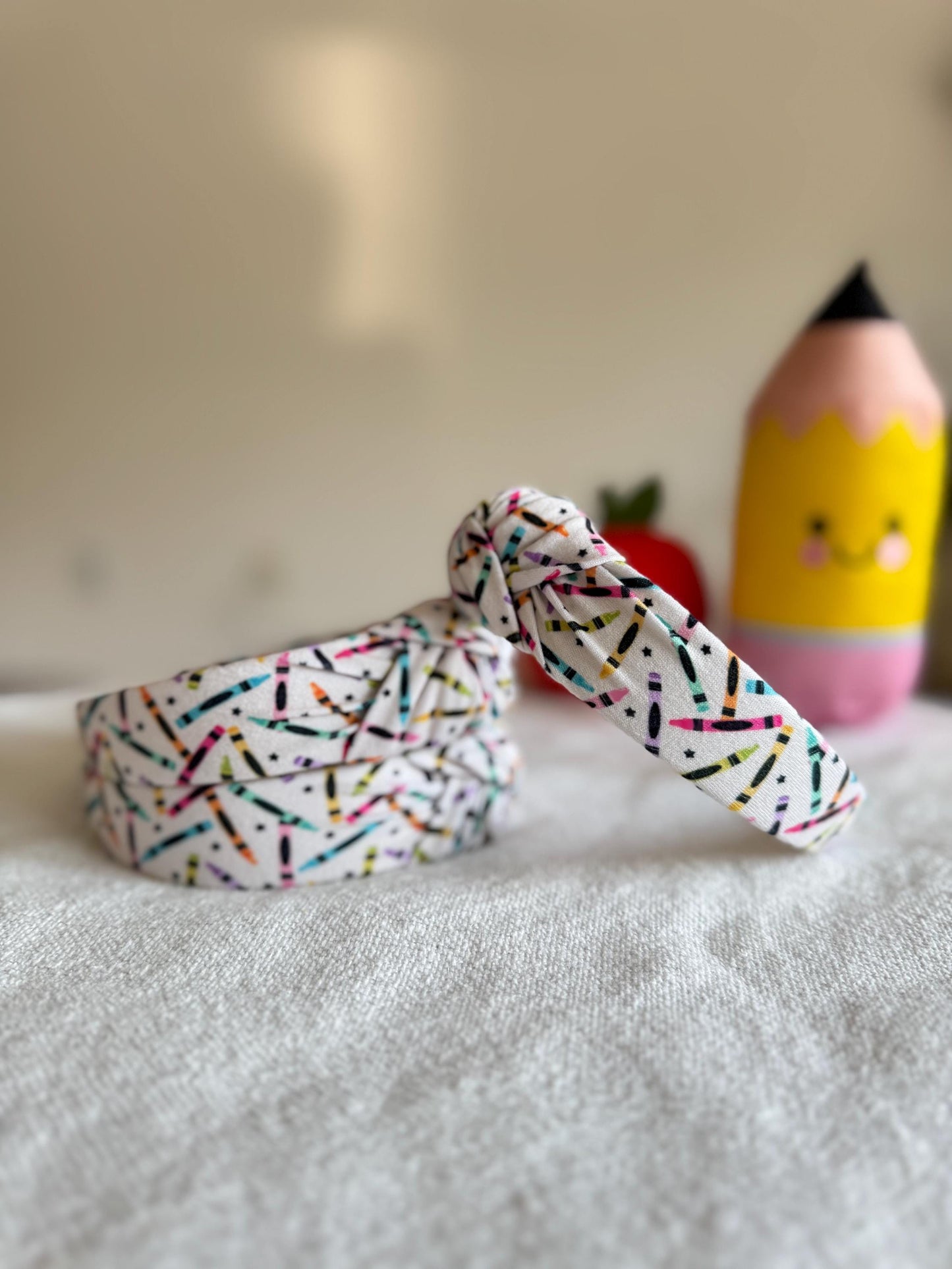 Crayons Headband, Hard Headband, Hair Headband, Back 2 School Headband, teacher Headband, Brynnbands